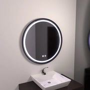 LED kulaté zrcadlo 60 cm, Lucea Touch, Demister System, stmívatelné koupelnové zrcadlo s LED a Demister Výchozí název Alessandro Design