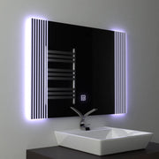 Obdélníkové LED zrcadlo, 80x60cm, Infinity Frame Basic Touch 1005S-20A Výchozí název Alessandro Design