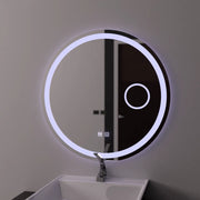 LED kulaté zrcadlo 70 cm, Touch Luxor, Demister System, stmívatelné koupelnové zrcadlo s LED a Demister Výchozí název Alessandro Design