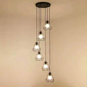 Lustr Diamond Shape, STRUCTURE, 6x E27, Black, Metal Lesk Industrial Default Title Alessandro Design