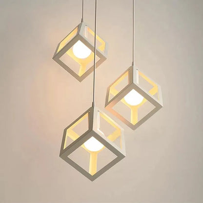 Luster Form Cube, STRUKTUR Cluster, 3xE27, White, Metal Luster Industrial Default Title Alessandro Design