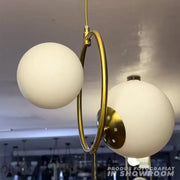 Lustr LOFT Atelier, 2x E27, bílé zlato, kov, nastavitelná výška Moderní lustry Výchozí název Alessandro Design