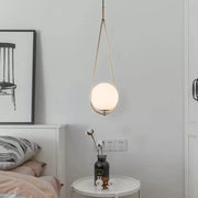 Lustr LOFT Haven, 1x E27, bílé zlato, kov, nastavitelná výška Moderní lustry Výchozí název Alessandro Design