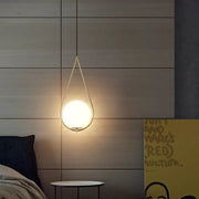 Lustr LOFT Haven, 1x E27, bílé zlato, kov, nastavitelná výška Moderní lustry Výchozí název Alessandro Design