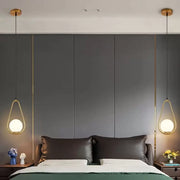 Lustr LOFT Haven, 1x E27, bílé zlato, kov, nastavitelná výška Moderní lustry Výchozí název Alessandro Design