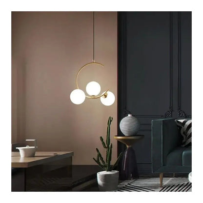 Lustr LOFT Atrium, 3x E27, bílé zlato, kov, nastavitelná výška Moderní lustry Výchozí název Alessandro Design