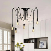 Přívěsek Spider 6XE27, černý, kov Klasické lustry Výchozí název Alessandro Design
