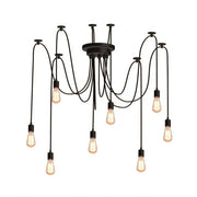 Lustr Kappa 8xE27, černý, kov, 730/8 Moderní žárovkové lustry Výchozí název Alessandro Design