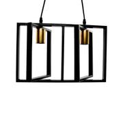 Přívěsek Patrisi 2x E27 Black Luster Industrial Default Title Alessandro Design