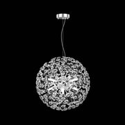 Křišťálový lustr MINUET 8x G9, průměr 40 cm, lesklý chrom, nastavitelná výška Moderní lustry Výchozí název Alessandro Design