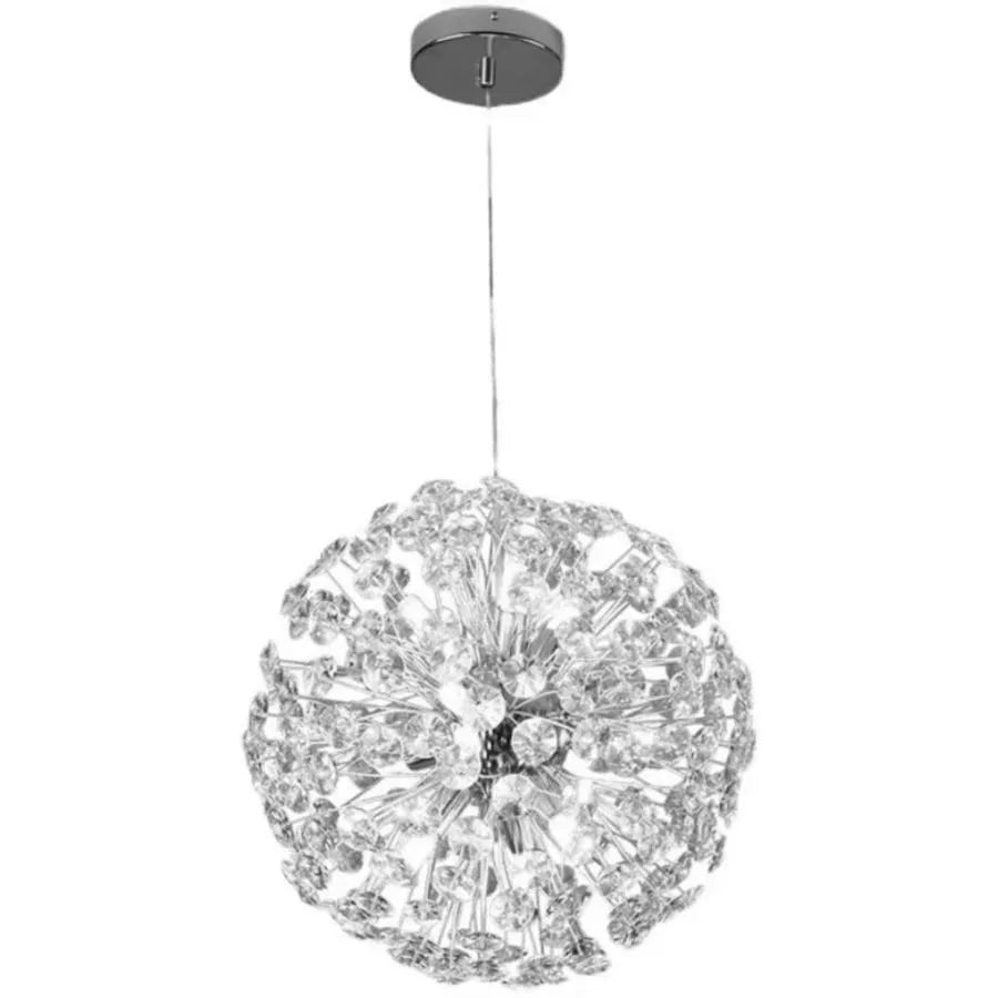 Křišťálový lustr MINUET 8x G9, průměr 40 cm, lesklý chrom, nastavitelná výška Moderní lustry Výchozí název Alessandro Design