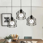 Lesk Forma Prism, Geo Trio, 3 x E27, černá, kovový lesk Industrial Default Title Alessandro Design