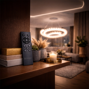 LED lustr s dálkovým ovládáním LT188WH, krystal a kov, 40W, stmívatelný, nastavitelná výška, studené/teplé/neutrální světlo, luxusní osvětlení LED lustry s dálkovým ovládáním Výchozí název Alessandro Design