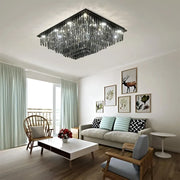 Křišťálový lustr, Brady, 14xE14, obdélníkový, šedý Křišťálové lustry Výchozí název Alessandro Design