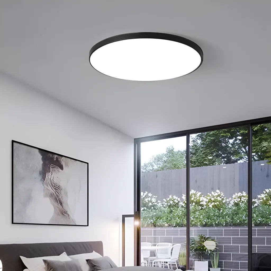 SOLIS LED stropní svítidlo 37cm 32W Cold Light Černá LED stropní svítidla Výchozí název Alessandro Design