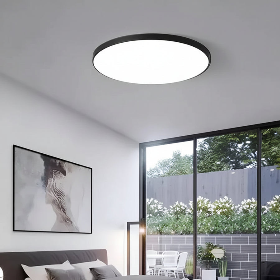 SOLIS LED stropní světlo 27cm 20W studené světlo, černá LED stropní světla Výchozí název Alessandro Design