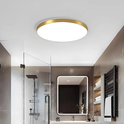 LED stropní světlo SOLIS 27cm 20W Cold Light Gold stropní LED svítidla Výchozí název Alessandro Design