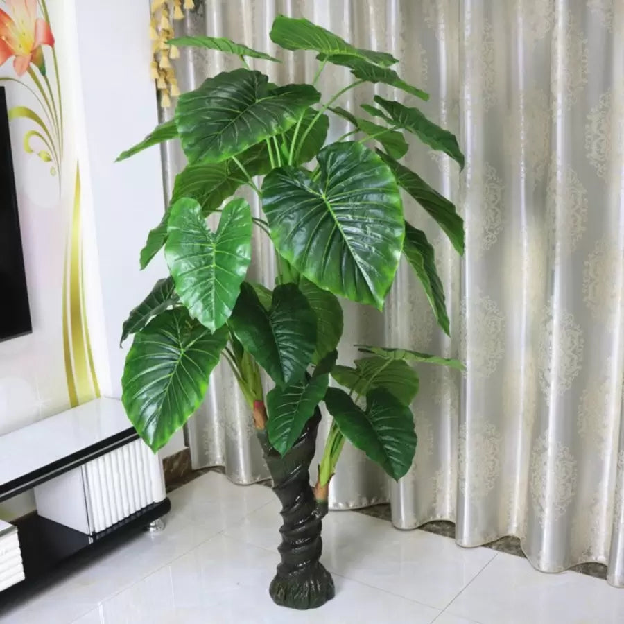 Umělá rostlina Alocasia odora, bez květináče, 150 cm Zelená Umělé pokojové rostliny Výchozí název Alessandro Design