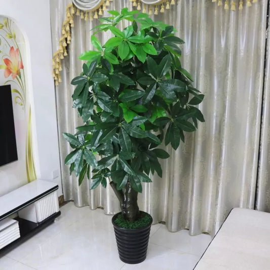 Umělá rostlina Lucky Tree (Pachira Aquatica), bez květináče, 150 cm zelená Výchozí název Alessandro Design