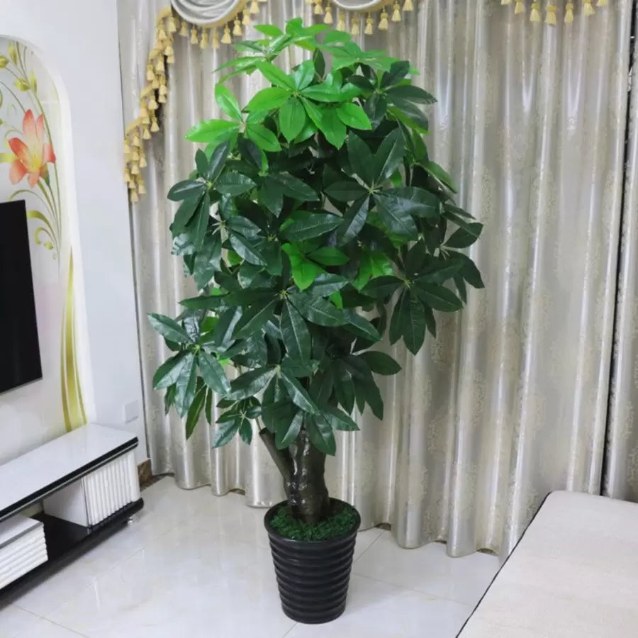 Umělá rostlina Lucky Tree (Pachira Aquatica), bez květináče, 150 cm zelená Výchozí název Alessandro Design
