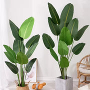 Umělá rostlina Bird of Paradise (Strelitzia Nicolai), 16 listů, bez květináče, 180 cm Zelené umělé pokojové rostliny Výchozí název Alessandro Design