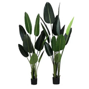 Umělá rostlina Bird of Paradise (Strelitzia Nicolai), 16 listů, bez květináče, 180 cm Zelené umělé pokojové rostliny Výchozí název Alessandro Design