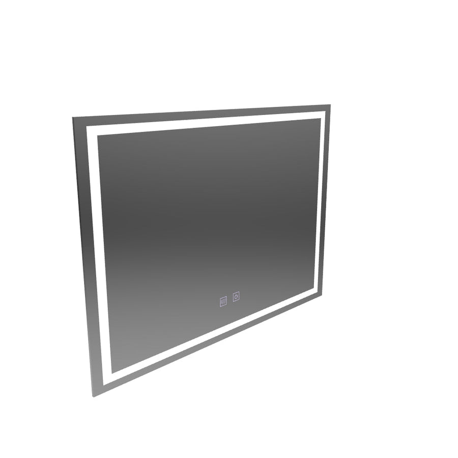 Obdélníkové LED zrcadlo, 70x50cm, RADIANTE Touch, Demister System, Stmívatelné