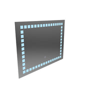 Obdélníkové LED zrcadlo, 80x60cm, Grid Light Basic Touch
