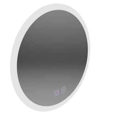 LED kulaté zrcadlo, 50 cm, Noxia Touch, studené světlo, Demister System, stmívatelné