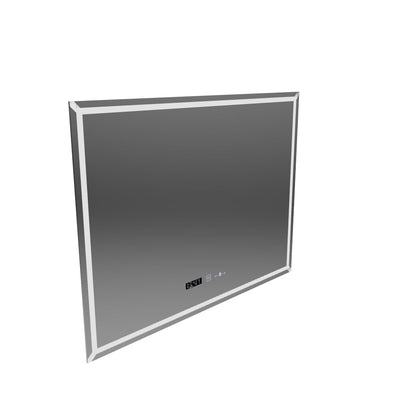 Obdélníkové LED zrcadlo, 80x60cm, VillayTouch Marcello, Demister System, Stmívatelné