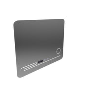 Obdélníkové LED zrcadlo, 80x60cm, Harmonie MotionGlow Marcello, Demister System, Teploměr a hodiny, Kosmetická lupa, Stmívatelné