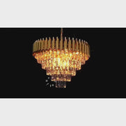 Křišťálový lustr VERSAILLES Magno 8x E14, Průměr 60cm, Zlatý, Nastavitelná výška