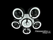 LED lustr s dálkovým ovládáním a křišťálem DAISY 78W, 6 prvků, studené/teplé/neutrální světlo, stmívatelné, bílá