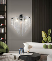 Ander Cristal lampa 2x E14 Lesklý chrom, Řetězce krystalů Vnitřní lampy Výchozí název Alessandro Design