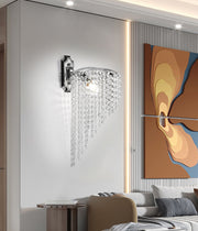 Cristal Ander nástěnné svítidlo 1x E14 Lesklý chrom Vnitřní nástěnné svítidlo Výchozí název Alessandro Design