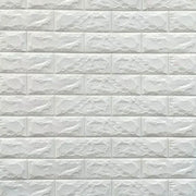 Sada 10x samolepicích 3D tapet Bílé cihly z měkké pěny, 70 cm x 77 cm x 2 mm 3D tapety Výchozí název Alessandro Design