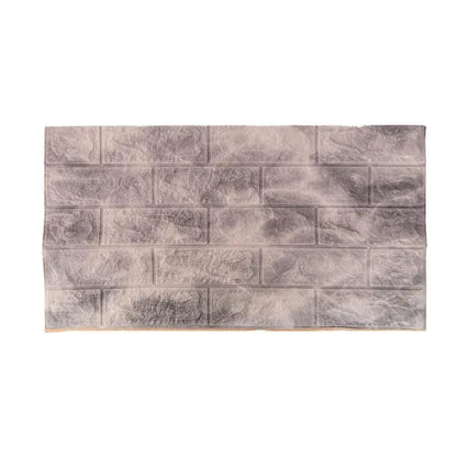 Sada 10x samolepicí 3D tapety Šedé měkké pěnové cihly, 77 cm x 70 cm x 6 mm 3D tapeta Výchozí název Alessandro Design