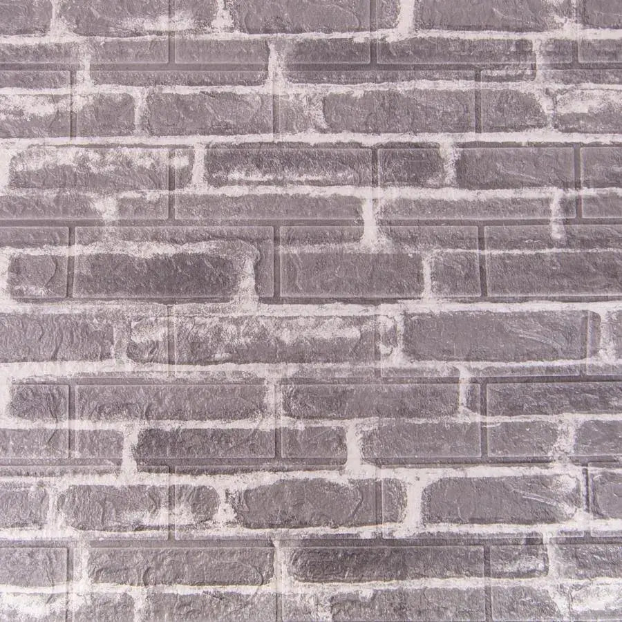 Sada 10x samolepicí 3D tapety Šedé měkké pěnové cihly, 77 cm x 70 cm x 6 mm 3D tapeta Výchozí název Alessandro Design