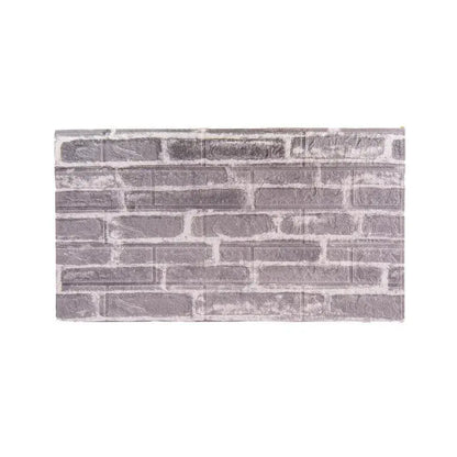 Sada 10x samolepicí 3D tapety Šedé měkké pěnové cihly, 77 cm x 70 cm x 6 mm 3D tapeta Výchozí název Alessandro Design