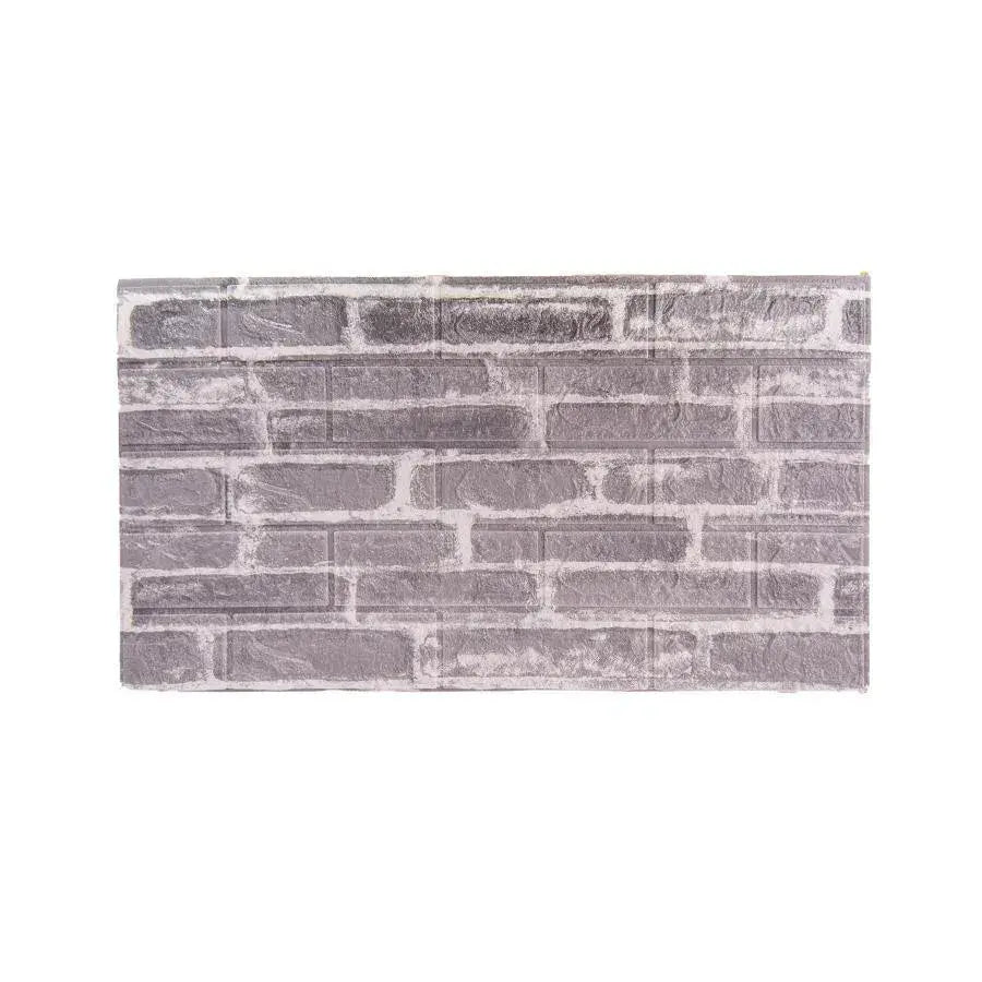 Sada 10x samolepicí 3D tapety Šedé měkké pěnové cihly, 77 cm x 70 cm x 6 mm 3D tapeta Výchozí název Alessandro Design