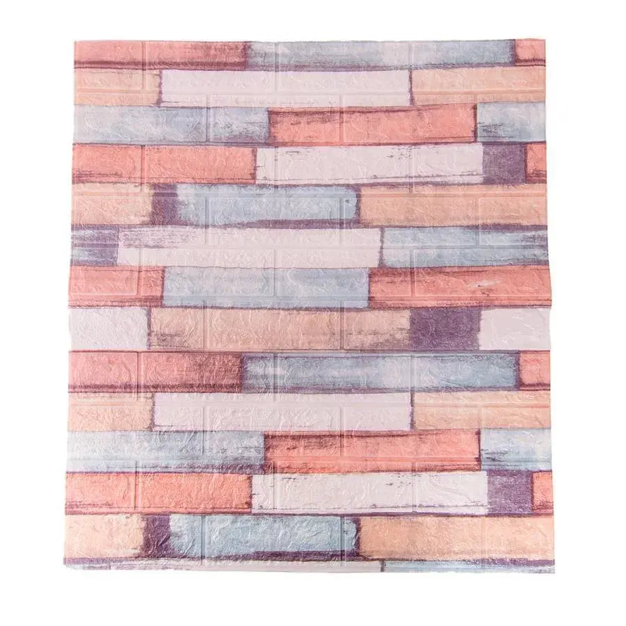 Sada 10x samolepicí 3D tapety Vícebarevné měkké pěnové kostky, 77 cm x 70 cm x 6 mm 3D tapeta Výchozí název Alessandro Design