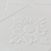 Sada 10x samolepicí 3D tapety z měkké pěny, 70cmx70cmx2mm, bílá 3D tapeta Výchozí název Alessandro Design