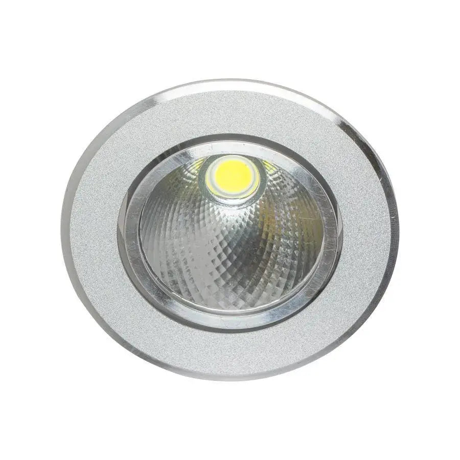 Zapuštěná LED bodová, 5W, kov, stříbrná svítidla Výchozí název Alessandro Design