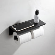 Dvojitý držák na toaletní papír s držákem na telefon/černý parfém GJ603 držák na toaletní papír Výchozí název Alessandro Design