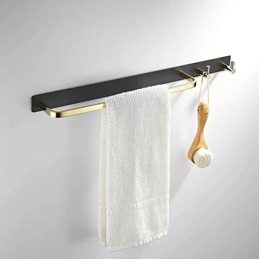 Držák na ručník a koupelnové doplňky Black Gold Držák na ručník GJ621 Výchozí název Alessandro Design