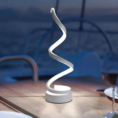 Veioza LED Genom, 24W, studené/teplé/neutrální světlo, plast a kov, bílá Veioze & Lampadare Výchozí název Alessandro Design