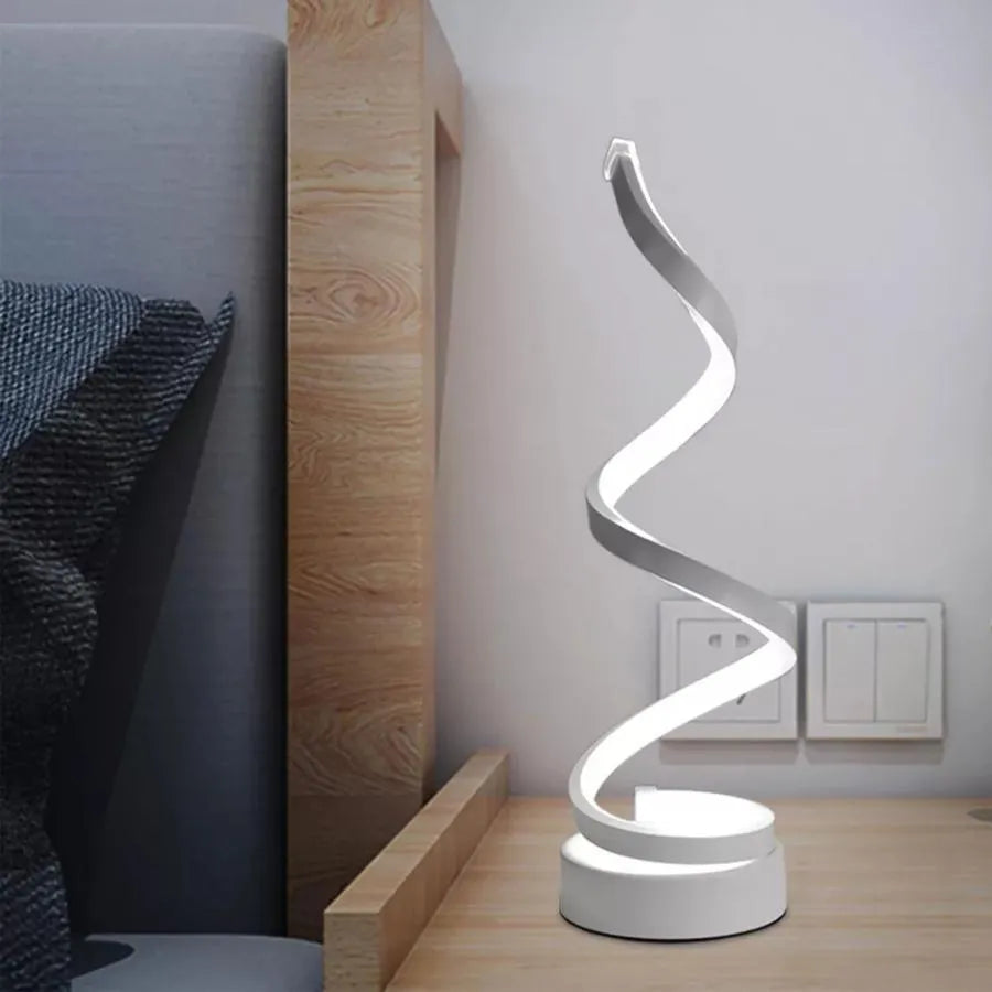 Veioza LED Genom, 24W, studené/teplé/neutrální světlo, plast a kov, bílá Veioze & Lampadare Výchozí název Alessandro Design
