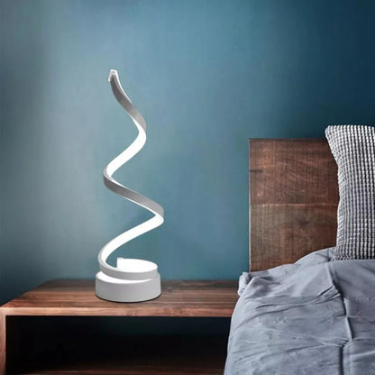 Veioza LED Genom, 24W, studené/teplé/neutrální světlo, plast a kov, bílá Veioze & Lampadare Výchozí název Alessandro Design