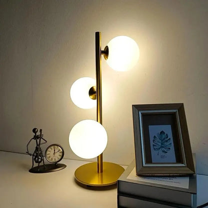 Veioza Mustafa 3x G9 White Gold Veioze & Lampadare Výchozí název Alessandro Design