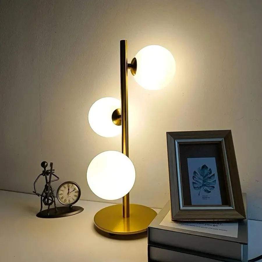 Veioza Mustafa 3x G9 White Gold Veioze & Lampadare Výchozí název Alessandro Design